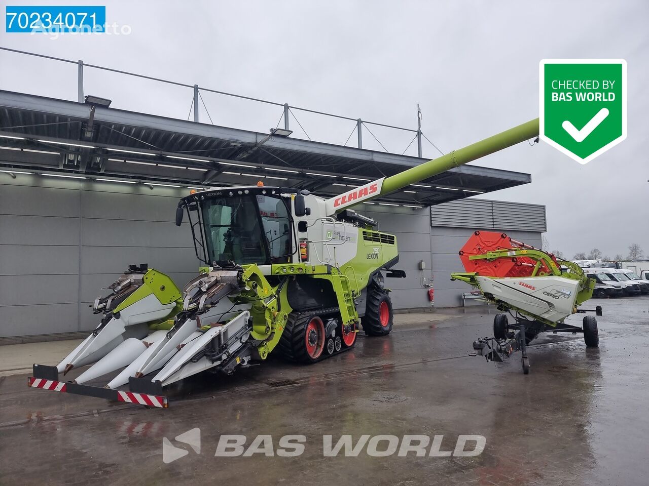 Claas Lexion 750 c75 Track with CERIO 770 and CONSPEED 6-75 mejetærsker