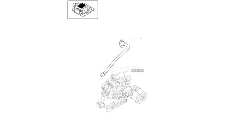 Rurka hydrauliczna 87568260 anden hydraulisk del til New Holland T6010 T6090 T6070 traktor på hjul