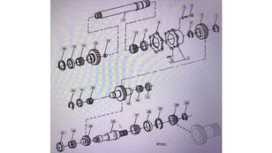 John Deere R80327/wał/John Deere 4555/4755/4955 R80327 gearaksel til John Deere  4555/4755/4955 traktor på hjul